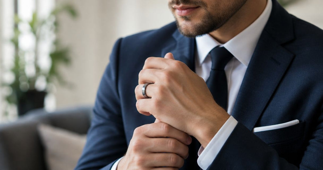 Men's wedding bands for grooms