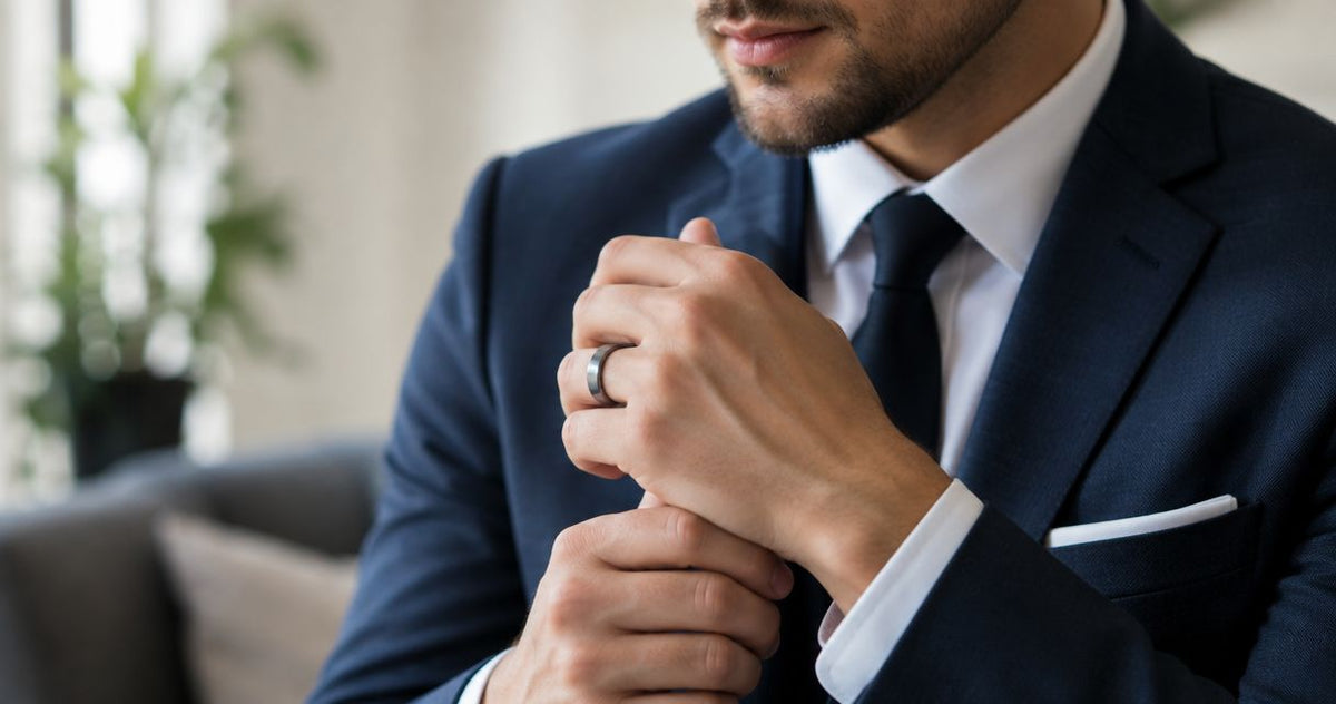 Men's wedding bands for grooms