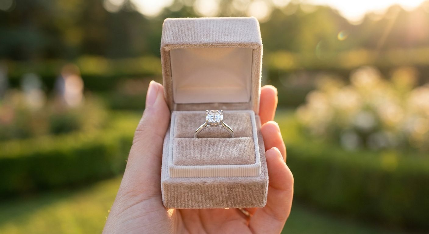 Diamond rings for engagement proposals