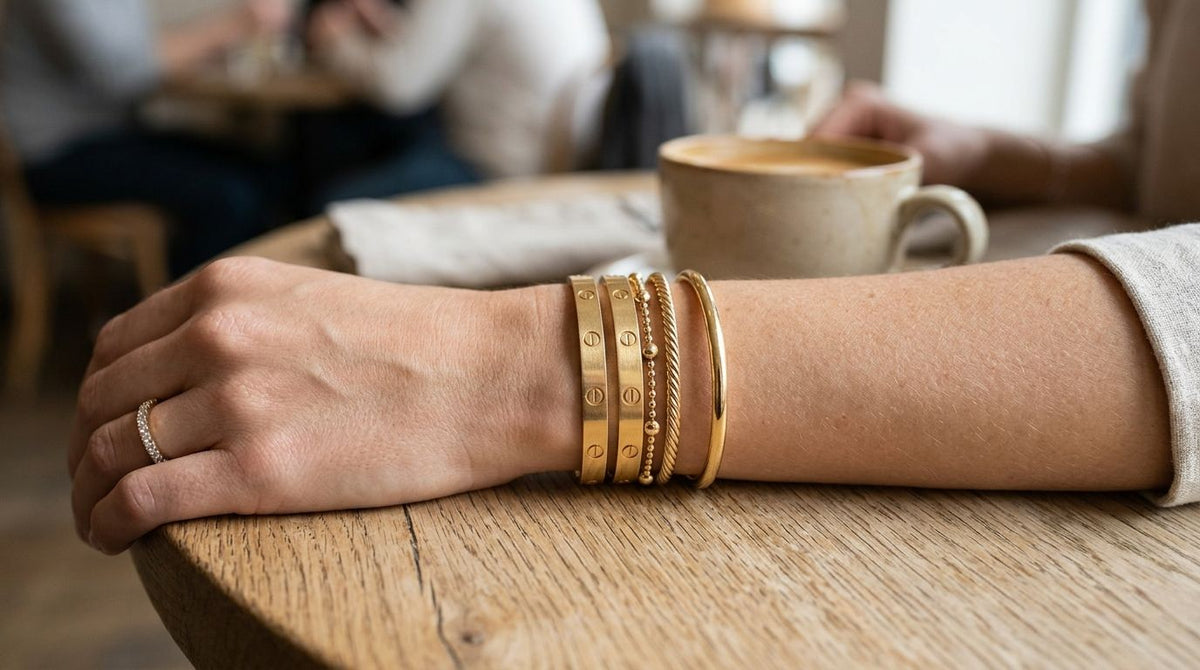 Cartier Love bracelet for everyday stacking