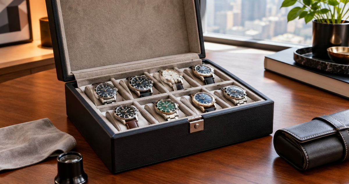 How to store a luxury watch collection safely