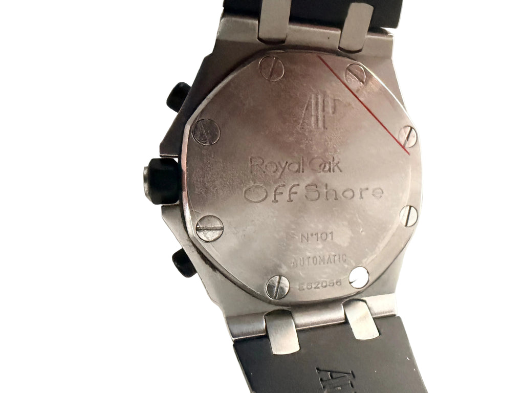 close up of the back of AP Royal Oak watch