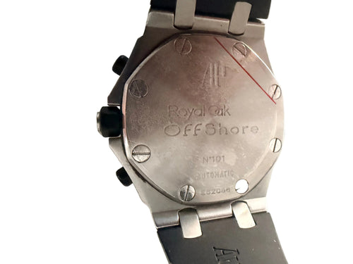 close up of the back of AP Royal Oak watch