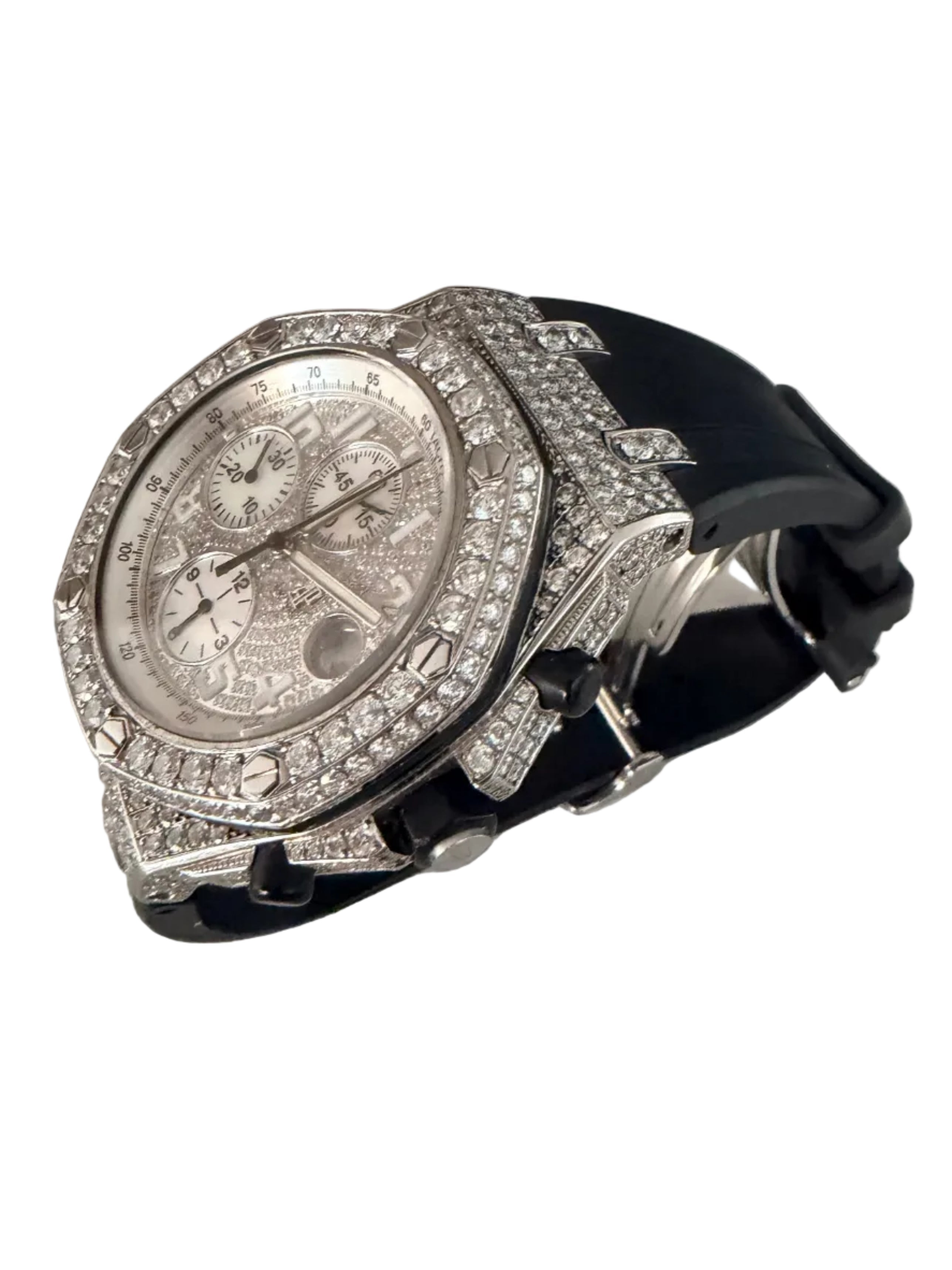 Luxury Watch with Diamond Settings 