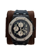 Luxury Black AP watch with Diamonds  and DLC 
