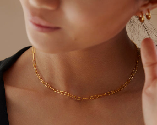 Alta Textured Chain Necklace 18'