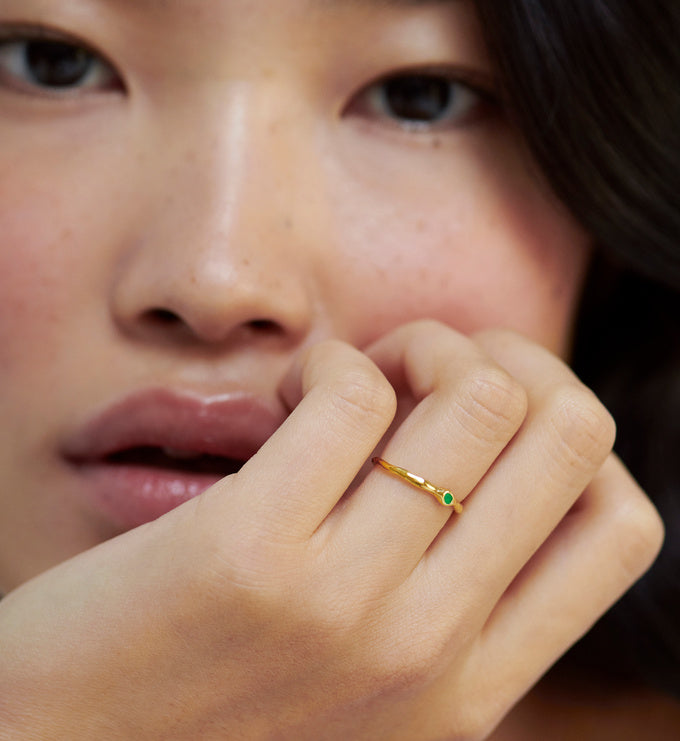 MV Siren Gemstone Stacking Ring