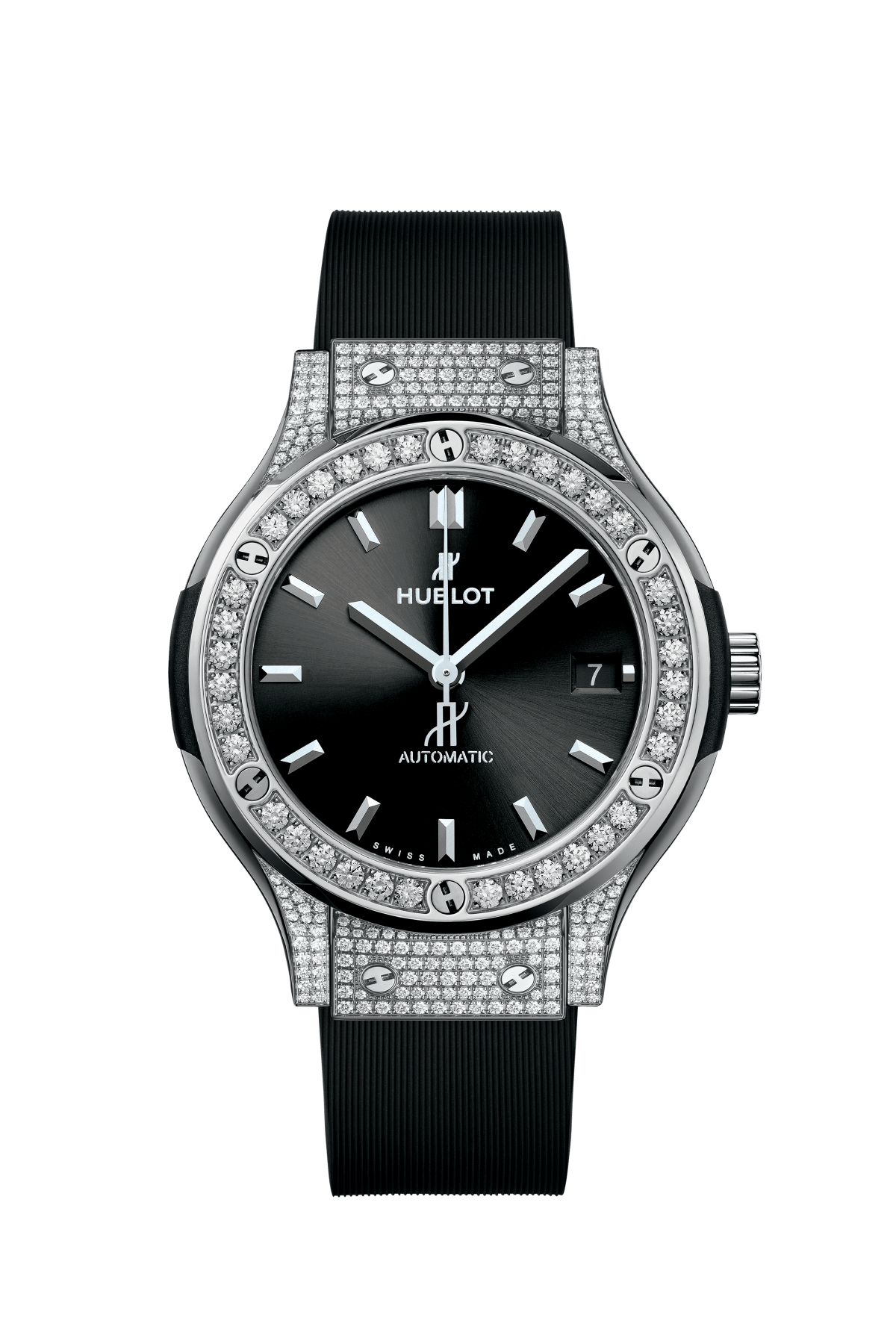 Hublot Classic Fusiaon Titanium Pave