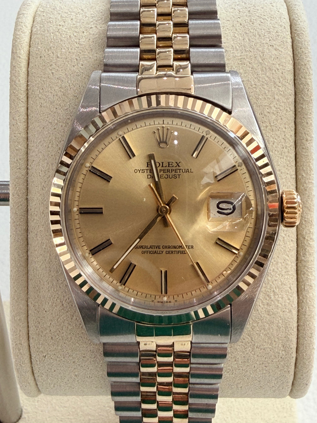 Rolex 1601 Wide boy Stainless steel/gold braclet