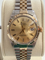Rolex 1601 Wide boy Stainless steel/gold braclet