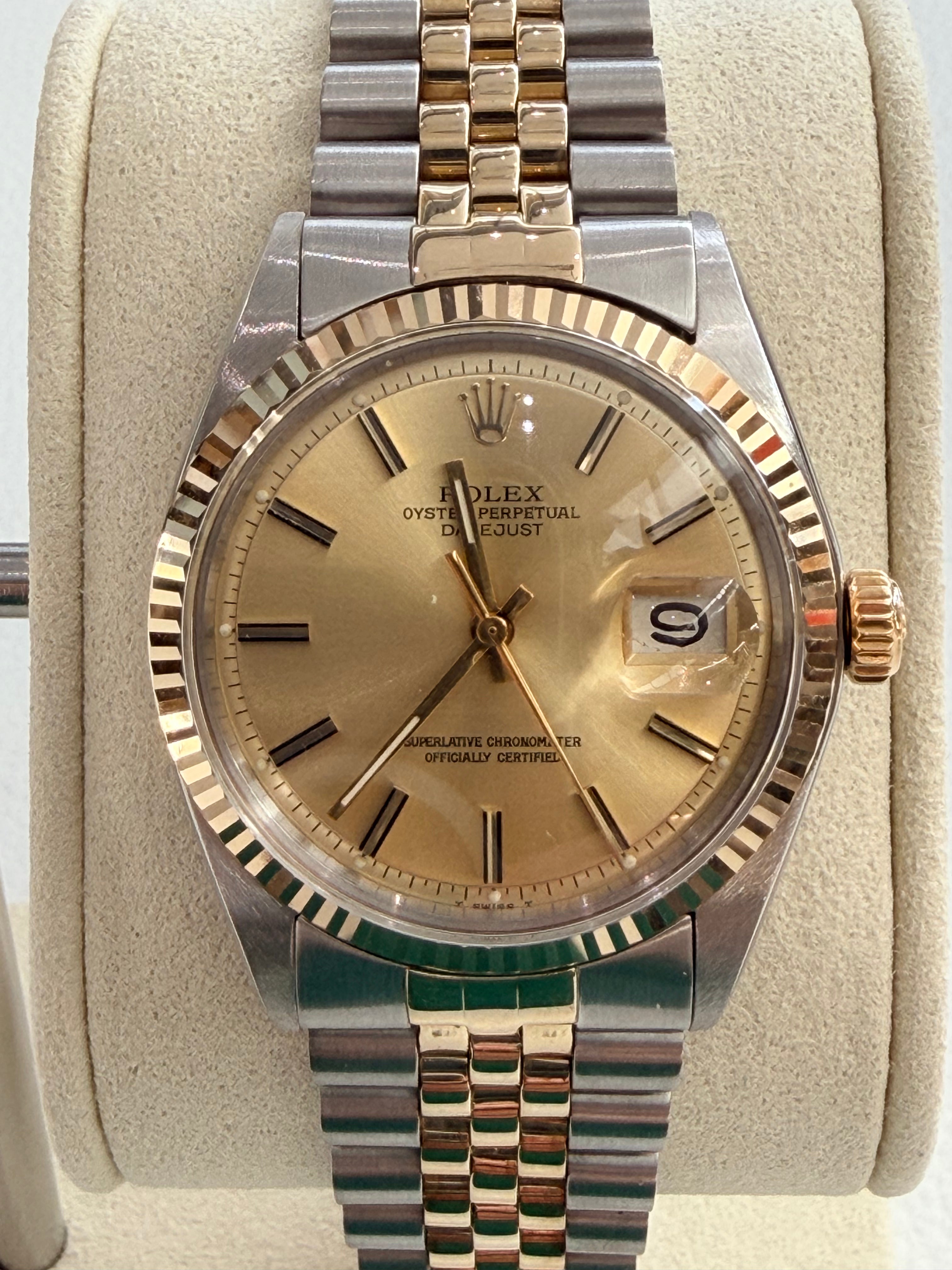 Rolex 1601 Wide boy Stainless steel/gold braclet