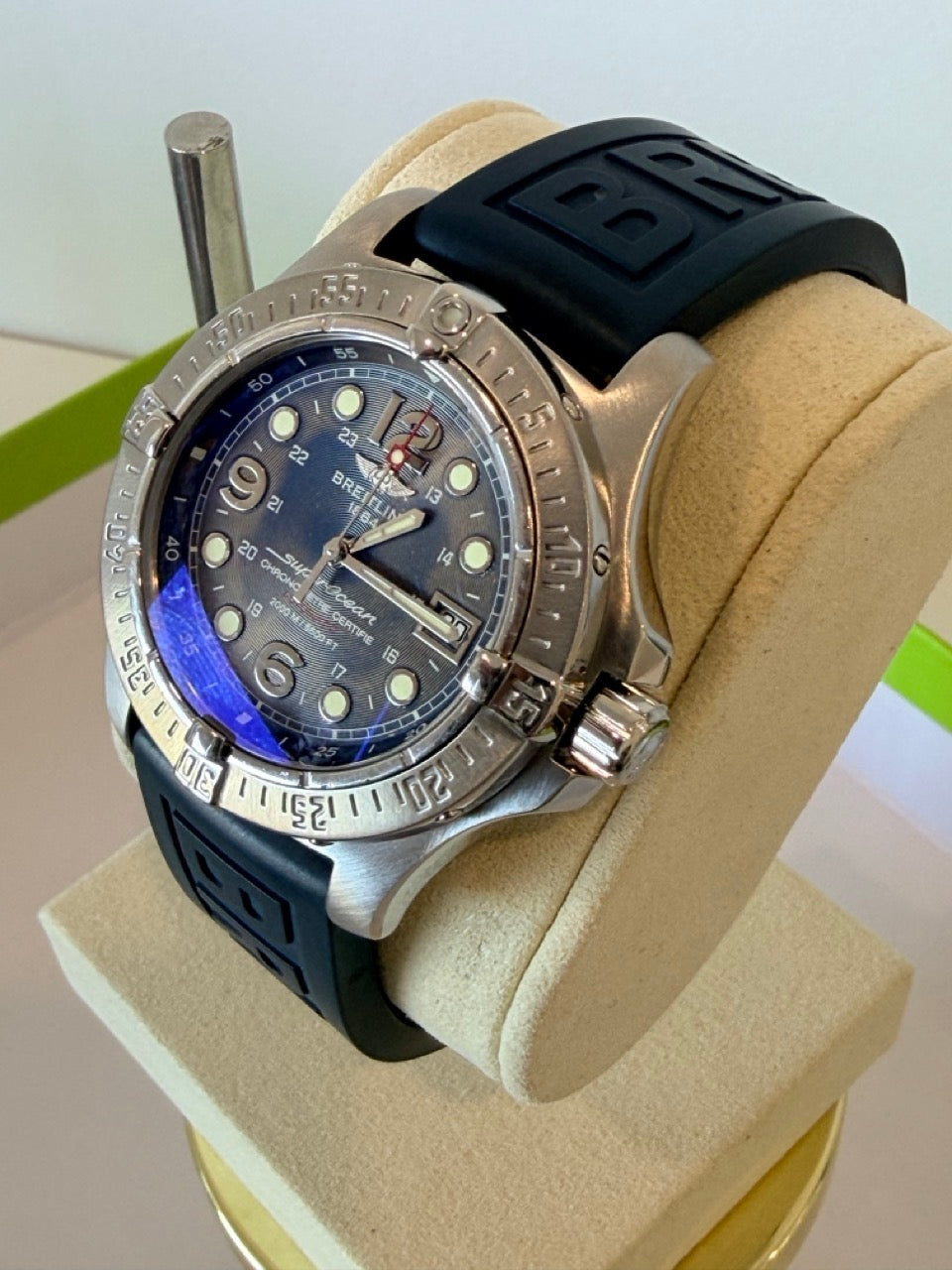 Breitling Superocean Steelfish A17390 Blue Dial Automatic Diver 44mm