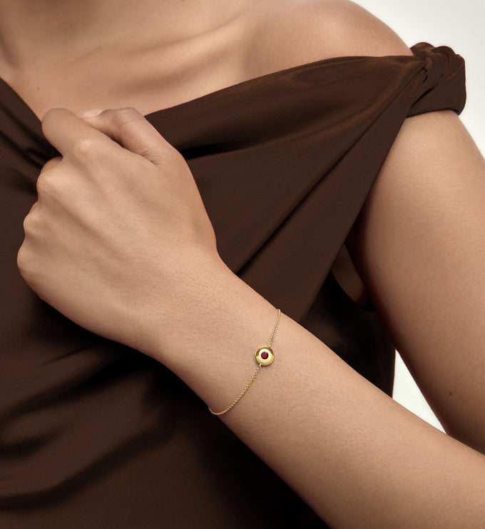 GP July Birthstone Chain Bracelet – Ruby