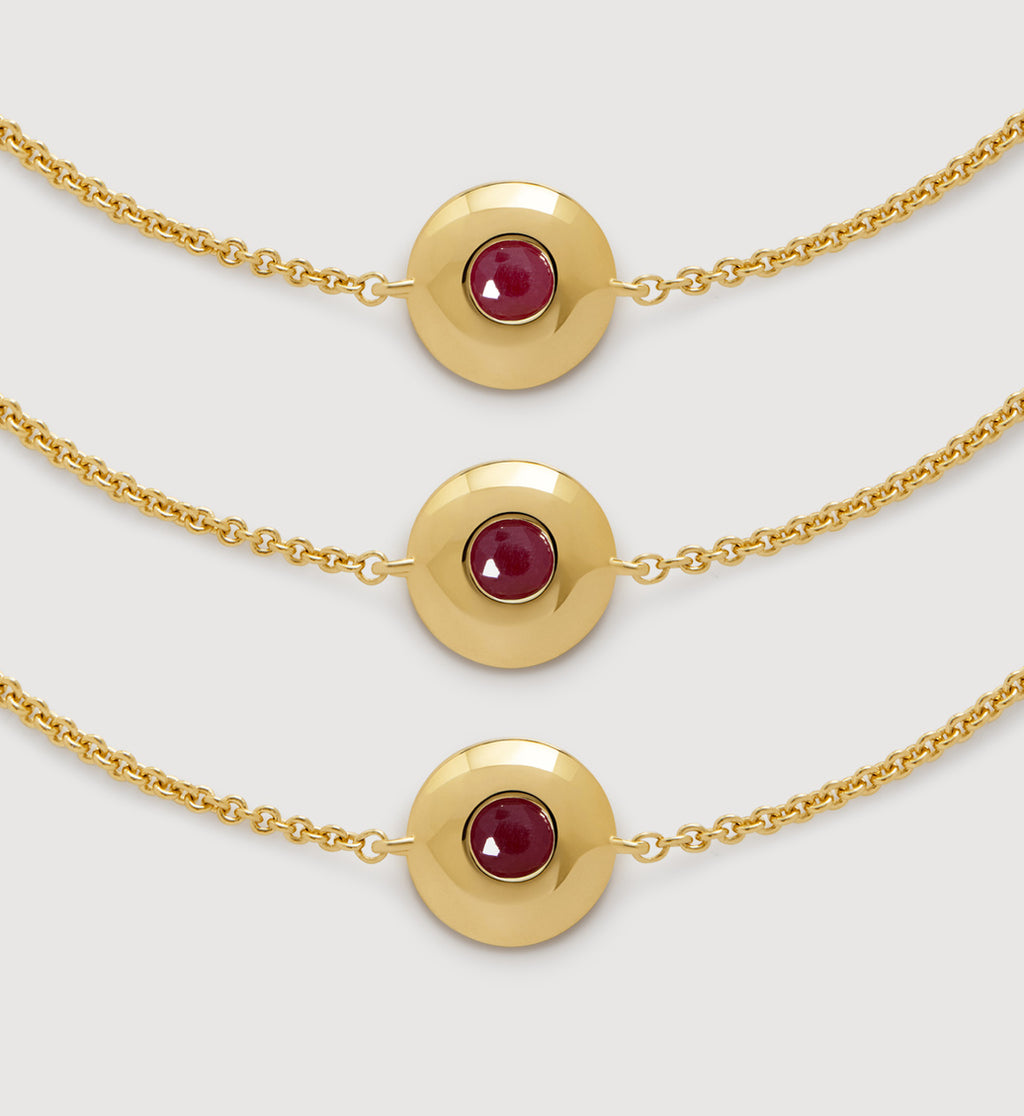 GP July Birthstone Chain Bracelet – Ruby