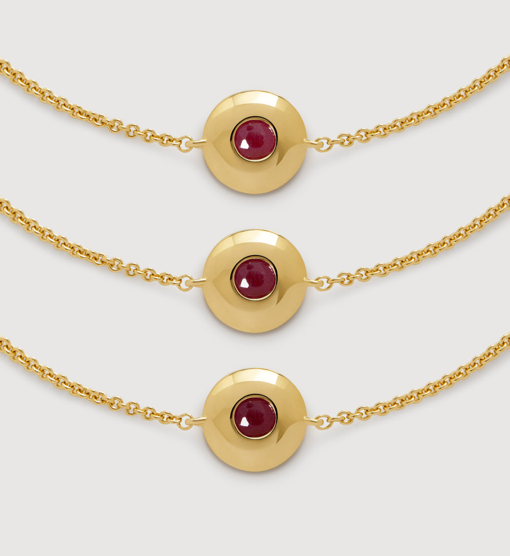 GP July Birthstone Chain Bracelet – Ruby