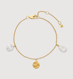 Capri Keshi Pearl Station Bracelet