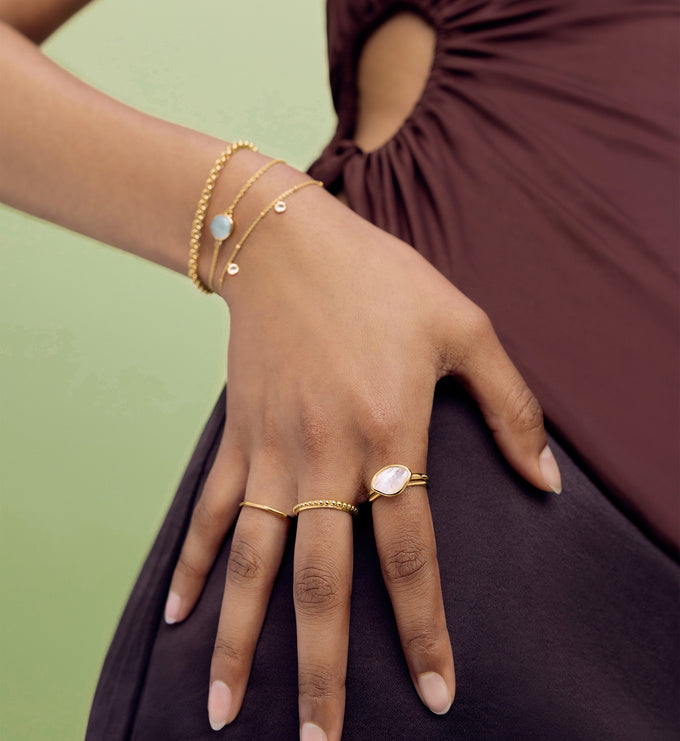 MV Siren mall Nugget Stacking Ring