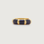 Kate Young Striped Gemstone Stacking Ring
