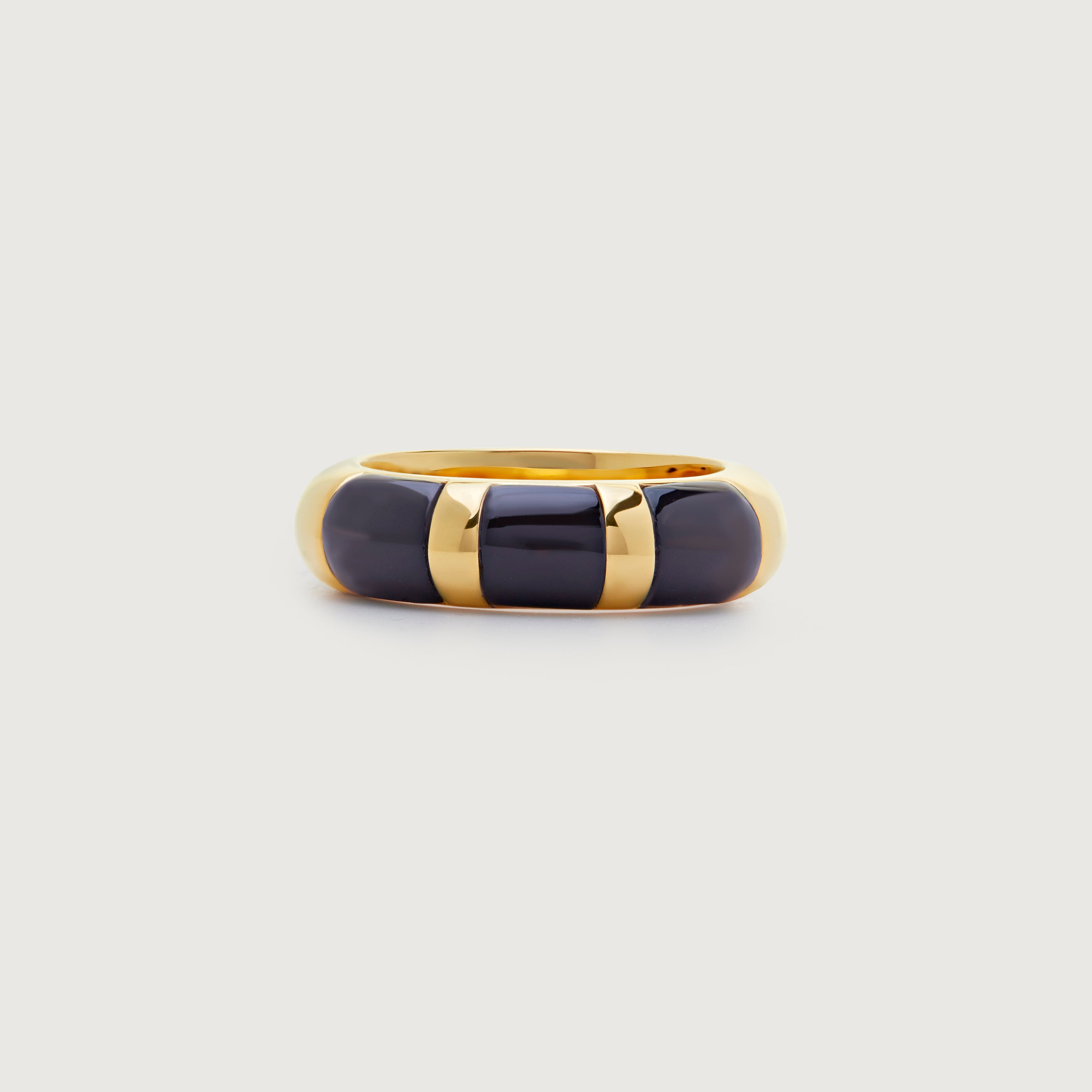 Kate Young Striped Gemstone Stacking Ring