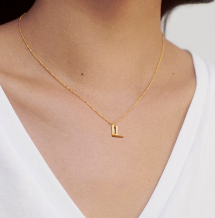 Initial L Chain Necklace