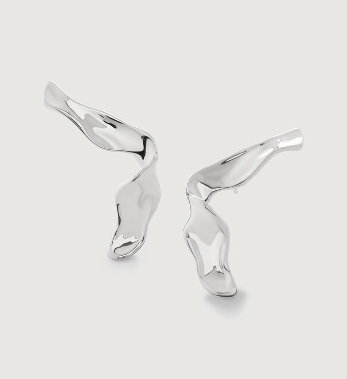 Wave Large Stud Earrings