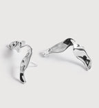 Wave Large Stud Earrings