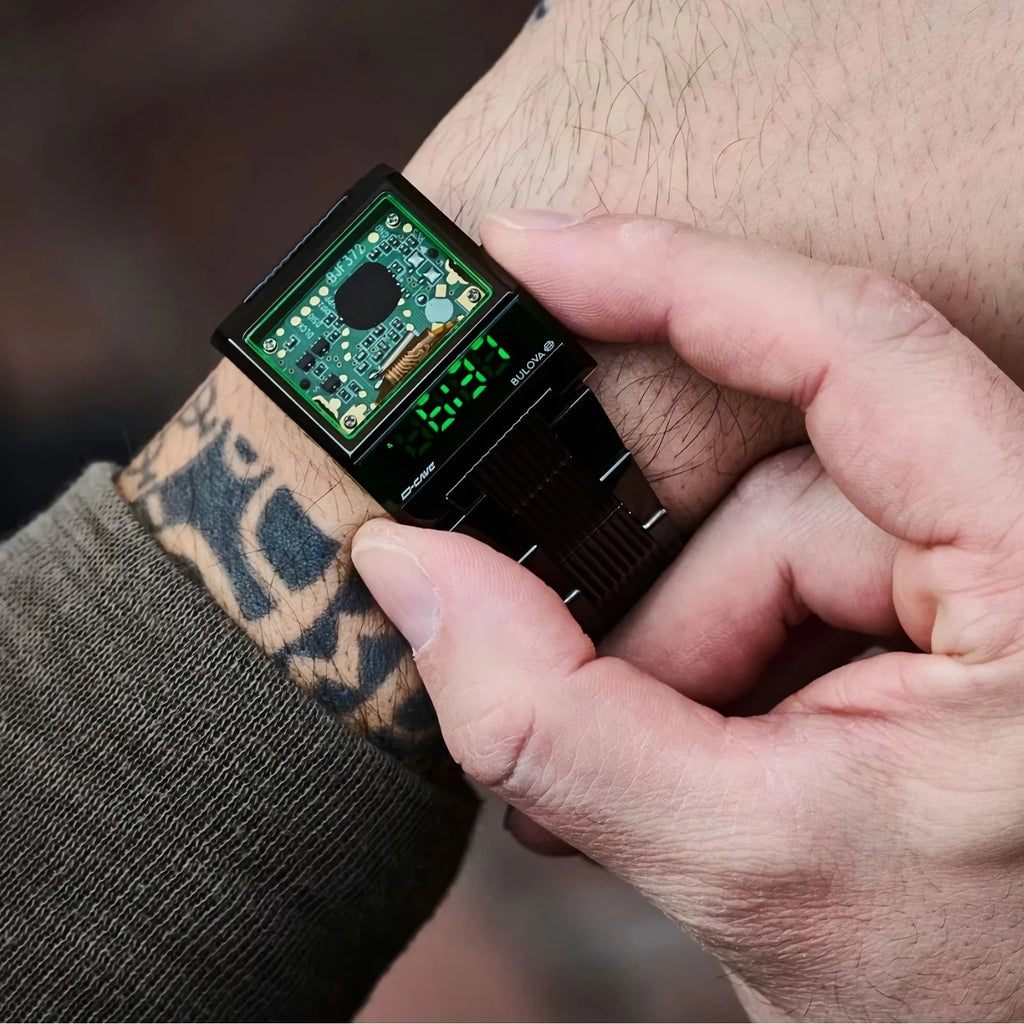 Bulova Computron Dcave Digital Watch