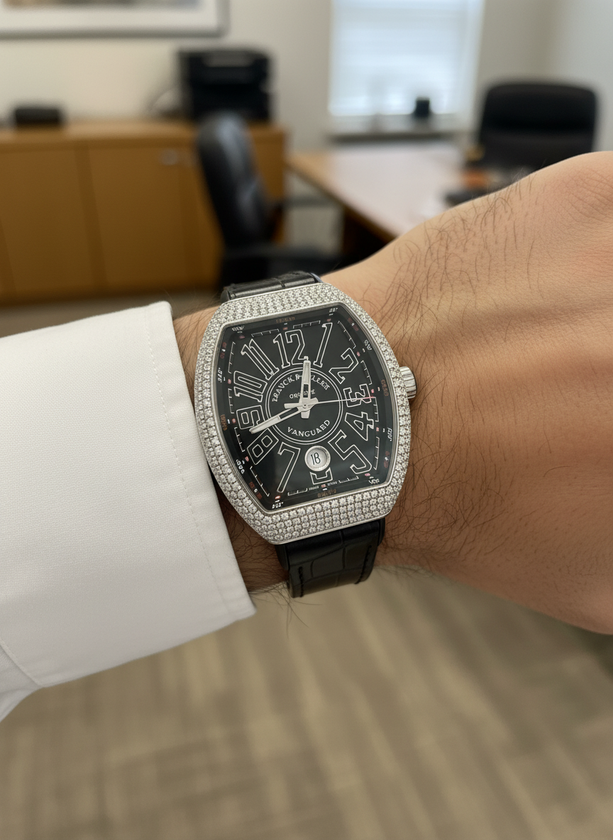 Franck Muller Vanguard Factory Diamond Set  SC 41 DT