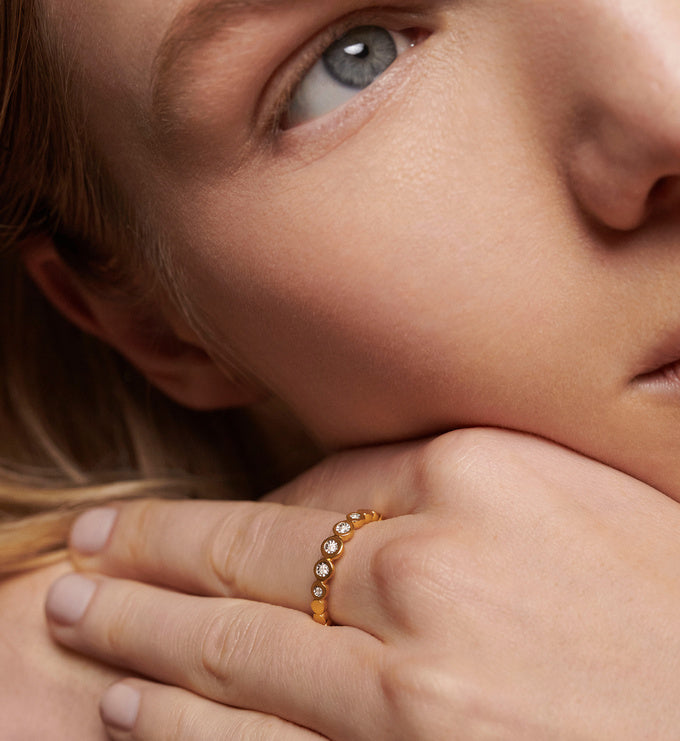 Graduated Diamond Half Eternity Ring