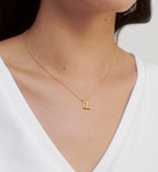 Initial L Chain Necklace