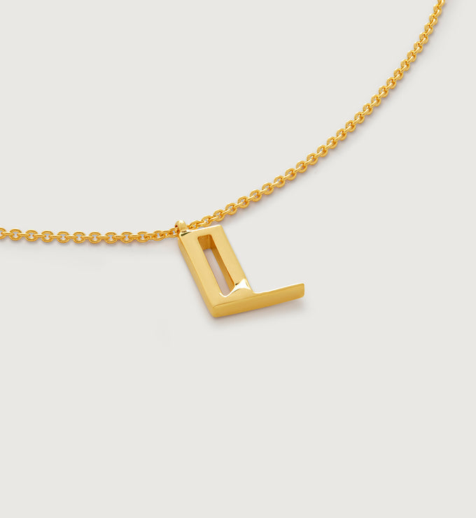 Initial L Chain Necklace