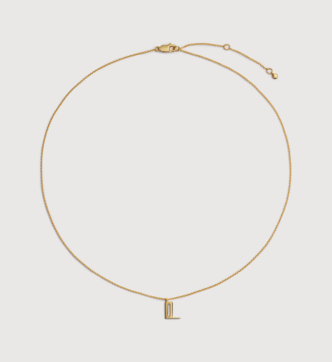 Initial L Chain Necklace