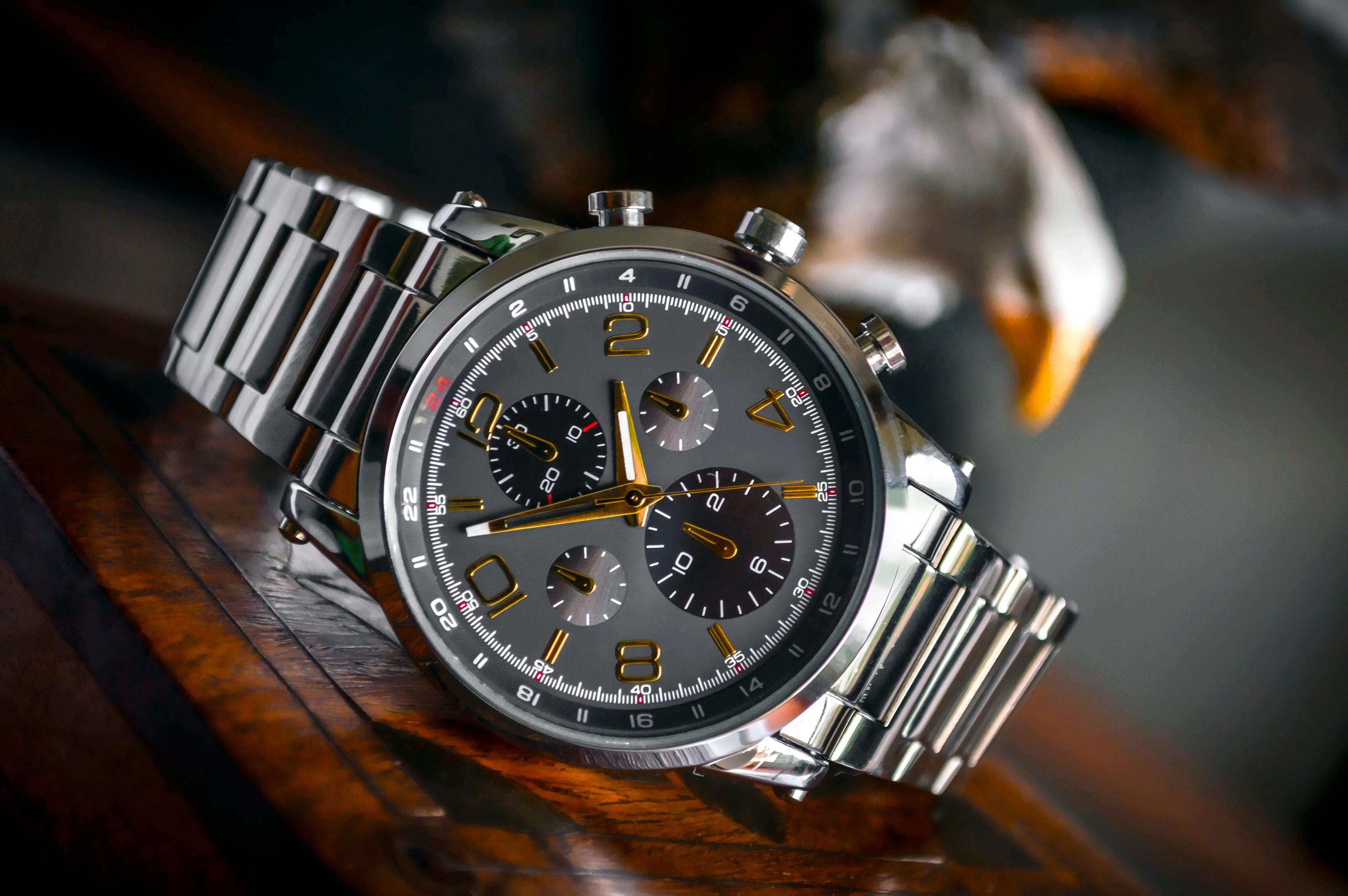 Classic Steel Chronograph Watch
