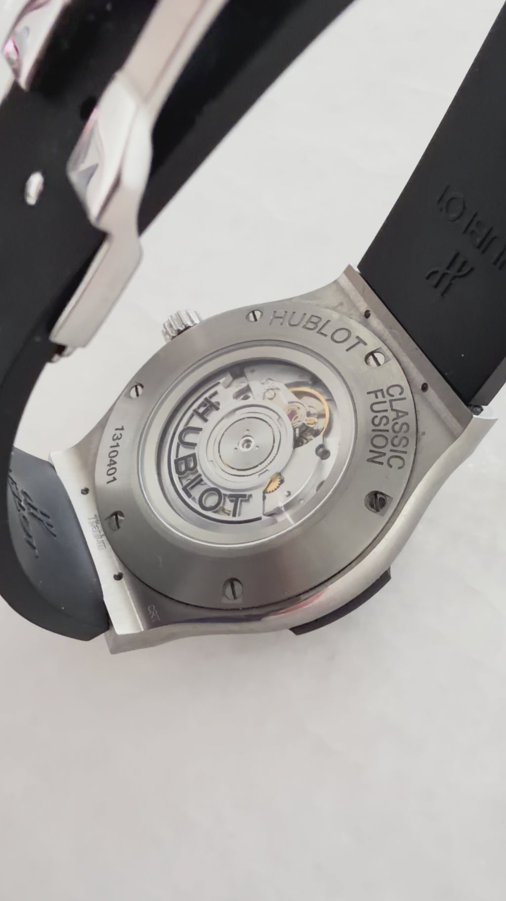 The working movement of the Hublot watch 