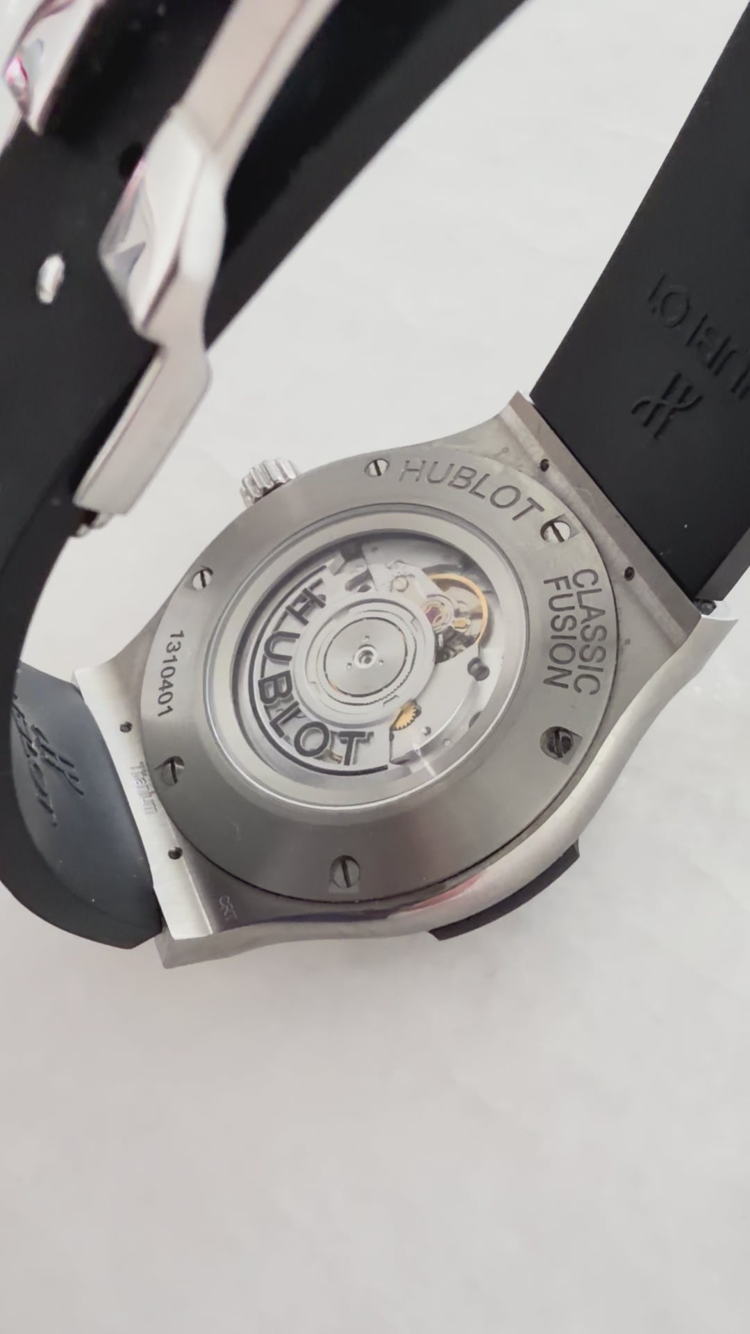 The working movement of the Hublot watch 