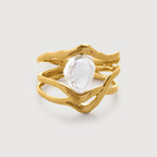 Amy Powney Keshi Pearl Triple Ring