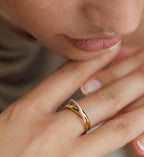 Nura Double Wrap Dia Ring
